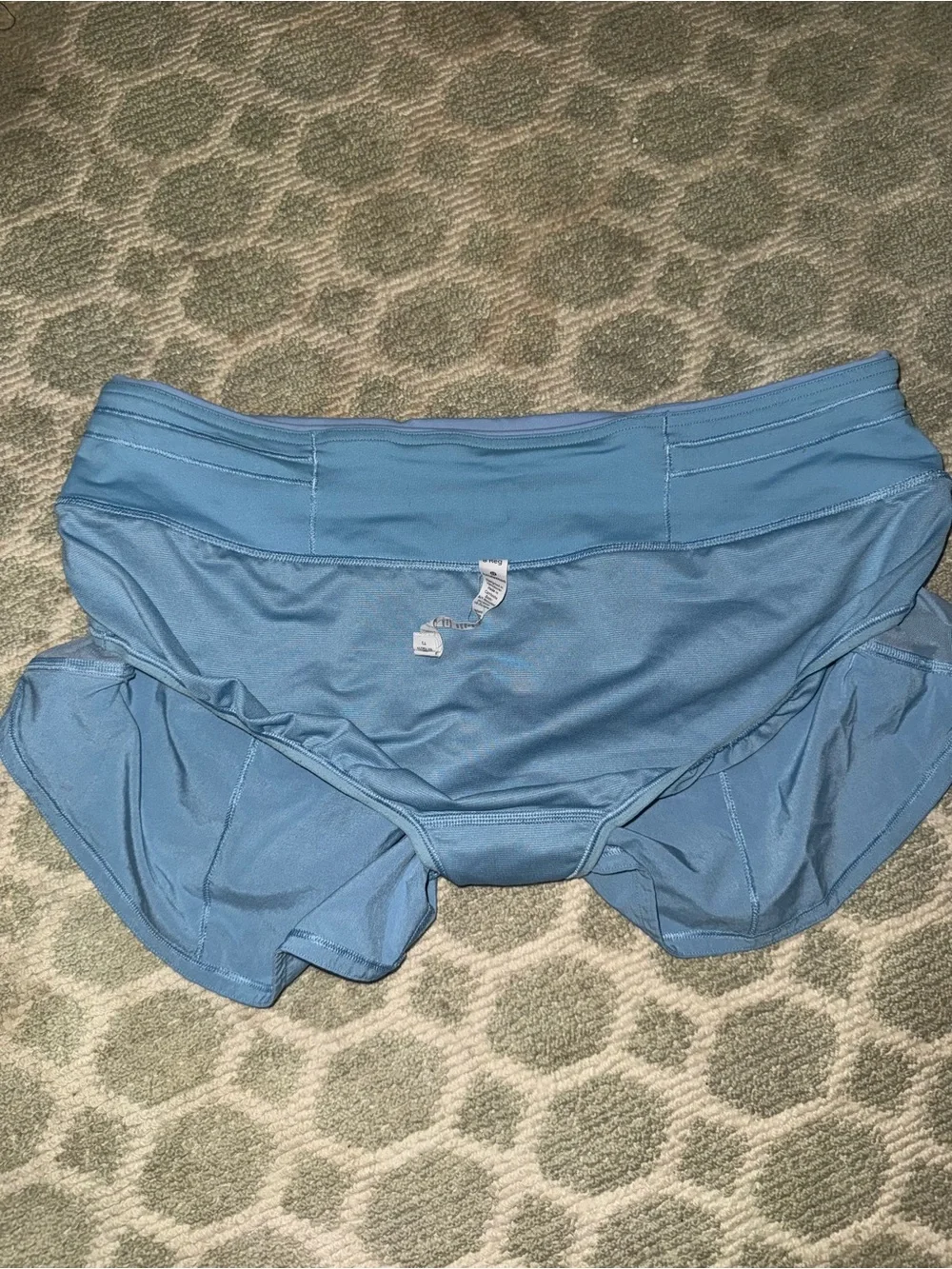 lululemon athletica Two-Tone Blue High-Rise Athletic Shorts